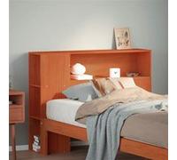 vidaXL Hoofdbord met opbergruimte 100 cm massief grenenhout wasbruin855641 Marron G
