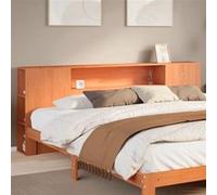 Vidaxl Tête De Lit Avec Rangement Cire Marron 180cm Bois Massif De Pin Marron