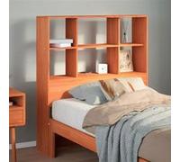 Vidaxl Tête De Lit Avec Rangement Cire Marron 90 Cm Bois Massif De Pin Marron