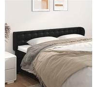 Vidaxl Tête De Lit Avec Oreilles Noir 163x23x78/88 Cm Similicuir Noir