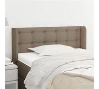 Hoofdbord met randen 83x16x78/88 cm stof taupe3119180