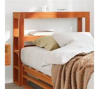 Vidaxl Tête De Lit Avec Étagères Marron Cire 100 Cm Bois Massif De Pin Marron