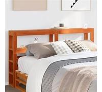 Vidaxl Tête De Lit Avec Étagères Marron Cire 135 Cm Bois Massif De Pin Marron