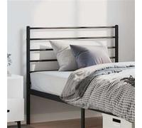 Vidaxl Tête De Lit Métal Noir 100 Cm Noir