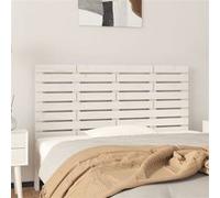 Tête de Lit Murale, Panneau de Lit, Accessoire de Lit, Meuble de Chambre à Coucher Intérieur, Blanc 126x3x63 cm Bois Massif de Pin