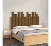 824791 vidaXL Tête de lit murale Marron miel 127,5x3x80 cm Bois massif de pin