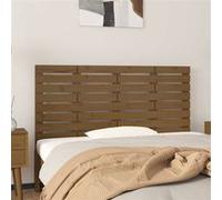 vidaXL Hoofdbord wandmontage 146x3x63 cm grenenhout honingbruin824736 Marron G