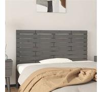824735 vidaXL Tête de lit murale Gris 146x3x63 cm Bois massif de pin