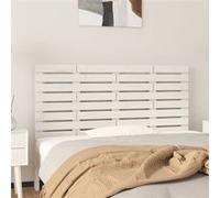 vidaXL Tête de lit murale Blanc 146x3x63 cm Bois massif de pin 824734