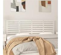 vidaXL Hoofdbord wandmontage 166x3x63 cm massief grenenhout wit824749 Blanc G