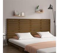 Hoofdbord wandmontage 166x3x91,5 cm grenenhout honingbruin824701