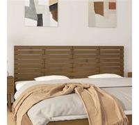 Hoofdbord wandmontage 206x3x63 cm grenenhout honingbruin824721