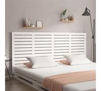 Tête de Lit Murale, Panneau de Lit, Accessoire de Lit, Meuble de Chambre à Coucher Intérieur, Blanc 206x3x91,5 cm Bois Massif de Pin