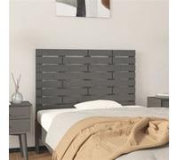 vidaXL Hoofdbord wandmontage 81x3x63 cm massief grenenhout grijs824745 Gris G