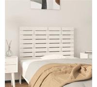 vidaXL Hoofdbord wandmontage 81x3x63 cm massief grenenhout wit824744 Blanc G