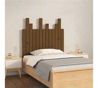 vidaXL Hoofdbord wandmontage 82,5x3x80 cm grenenhout honingbruin824806 Marron G