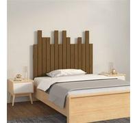 Vidaxl Tête De Lit Murale Marron Miel 95,5x3x80 Cm Bois Massif De Pin Multicolore