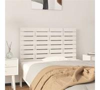 vidaXL Hoofdbord wandmontage 96x3x63 cm massief grenenhout wit824724 Blanc G