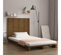 Tête de Lit Murale, Panneau de Lit, Accessoire de Lit, Meuble de Chambre à Coucher Intérieur, Marron Miel 96x3x91,5 cm Bois Massif de Pin