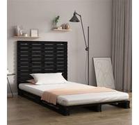 vidaXL Hoofdbord wandmontage 96x3x91,5 cm massief grenenhout zwart824677 Noir G