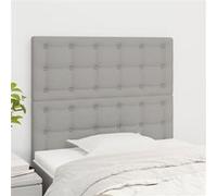 Tête de Lit Marron Foncé 80x5x78/88cm Tissu Meuble de Chambre à Coucher vidaXL