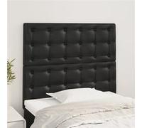 vidaXL Hoofdborden 2 st 100x5x78/88 cm kunstleer zwart3116416 Noir G