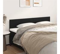 vidaXL Hoofdborden 2 st 100x5x78/88 cm kunstleer zwart345852 Noir G