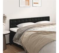 Vidaxl Têtes De Lit 2 Pcs Noir 100x5x78/88 Cm Similicuir Noir