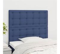 Vidaxl Têtes De Lit 2 Pcs Bleu 100x5x78/88 Cm Tissu Bleu