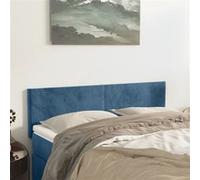 vidaXL Hoofdborden 2 st 72x5x78/88 cm fluweel donkerblauw345802 Bleu G