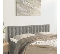 vidaXL Hoofdborden 2 st 72x5x78/88 cm fluweel lichtgrijs346470 Gris clair G