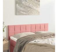 vidaXL Hoofdborden 2 st 72x5x78/88 cm fluweel roze346059 Rose G