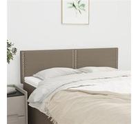 vidaXL Hoofdborden 2 st 72x5x78/88 cm stof taupe345928 Taupe G
