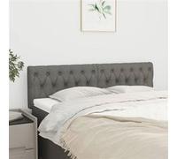 vidaXL Hoofdborden 2 st 72x7x78/88 cm stof donkergrijs346341 Gris foncé G