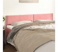 Hoofdborden 2 st 80x5x78/88 cm fluweel roze345963