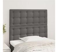 vidaXL Tête de lit Gris 80x5x118/128 cm Similicuir