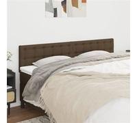 vidaXL Têtes de lit Marron foncé 160 x 5 x 78/88 cm Tissu 346479