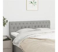 2 x Têtes de Lit Gris Clair 100x7x78/88 cm Tissu Meubles de Chambre vidaXL