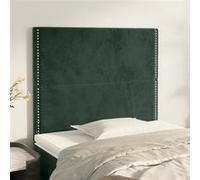 Vidaxl Têtes De Lit 2 Pcs Vert Foncé 90x5x78/88 Cm Velours Vert