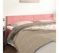 vidaXL Têtes de lit Velours Rose 90x5x78/88 cm Lot de 2