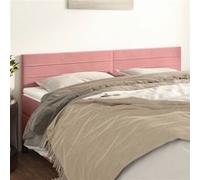 Vidaxl Têtes De Lit 2 Pcs Rose 90x5x78/88 Cm Velours Rose
