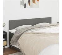 vidaXL Hoofdborden 2 st 90x5x78/88 cm stof donkergrijs345825 Gris clair G