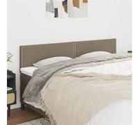 Hoofdborden 2 st 90x5x78/88 cm stof taupe345968