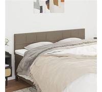 vidaXL Hoofdborden 2 st 90x5x78/88 cm stof taupe346078 Taupe G