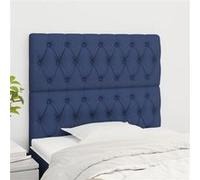 vidaXL Hoofdborden 2 st 90x7x78/88 cm stof blauw3116656 Bleu G