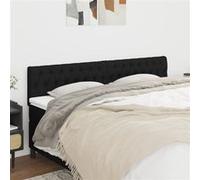 vidaXL Hoofdborden 2 st 90x7x78/88 cm stof zwart346370 Noir G