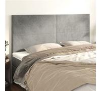 2x Têtes de Lit Rose 100x5x78/88 cm Velours Meubles Chambre à Coucher vidaXL