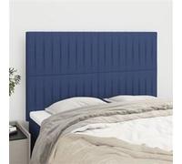 Hoofdborden 4 st 72x5x78/88 cm stof blauw3116574