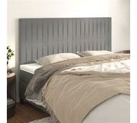 Vidaxl Têtes De Lit 4 Pcs Gris Clair 80x5x78/88 Cm Velours Gris