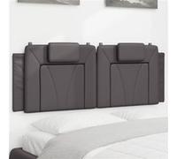 vidaXL Hoofdbordkussen 120 cm kunstleer grijs374784 Gris G
